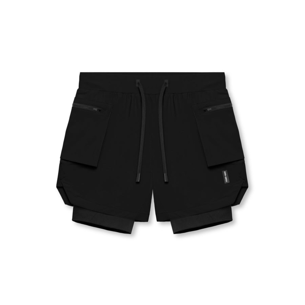 ASRV TETRA-LITE 5" LINER CARGO SHORT - BLACK - BRAND NEW